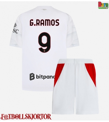 AC Milan Goncalo Ramos #9 Borta Kläder Barn 2026-27 Kortärmad (+ Korta byxor)